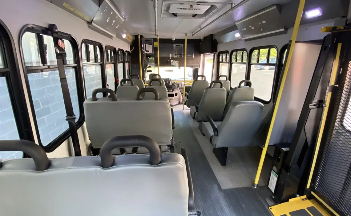 20 passenger ADA minibus Interior
